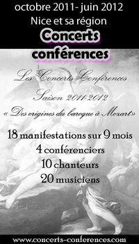 concerts conféérences nice