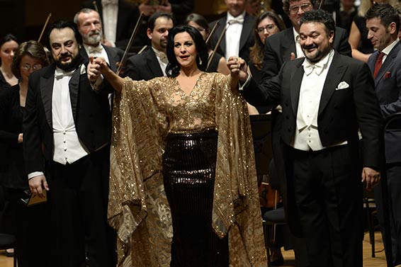 George Petean, Angela Gheorghiu et Ramon Vargas