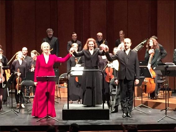 Anne Sofie von Otter, Emmanuelle Haïm et Laurent Naouri © DR0