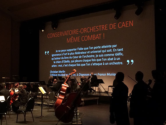 Conservatoire de Caen en lutte