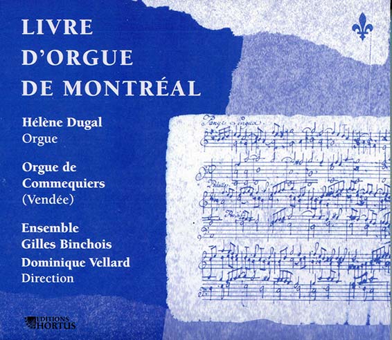 livre d'orgue de Montréal