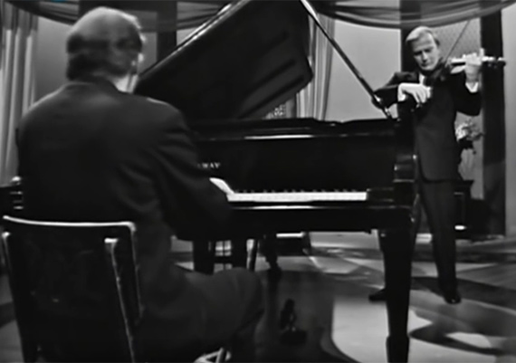 Yehudi Menuhin et Glenn Gould