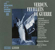 Verdun, feuillets de guerre, « Les musiciens et la grande guerre » (xvi)