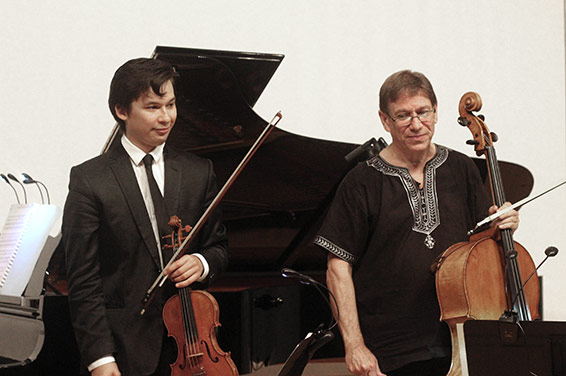 Aylen Pritchin et Michel Strauss. Photographie © musicologie.org.