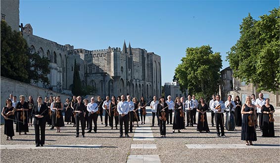 L’Orchestre régional Avignon Provence. Photographie © Alexandra de Laminne.