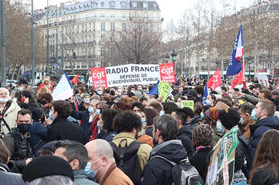 Paris, place de la République, 4 mars 2021. Photographie © musicologie.org.