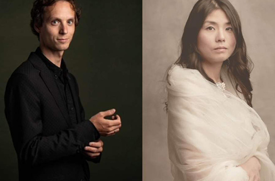 Les pianistes Tobias Borsboom et Yukiko Hasegawa.