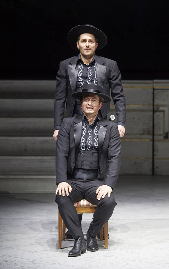 Daniel Behle (Belmonte) et Christian Natter (Belmonte acteur) . Photographie © Michael Pöhn.