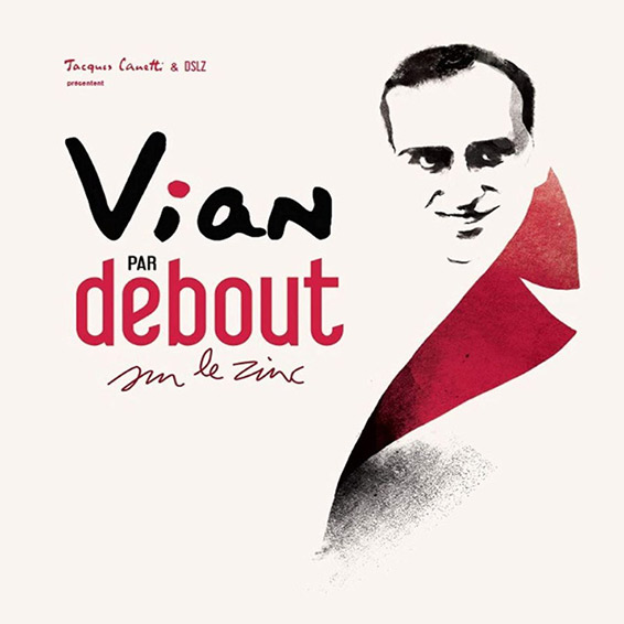 Boris Vian debout sur le Zinc 