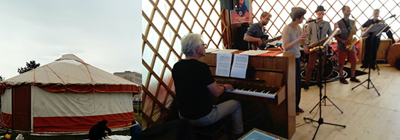 Le Tympan, une yourte pour le jazz à Caen. Photographie © Alain Lambert.