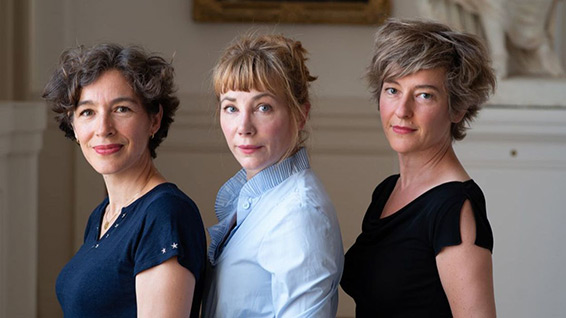 Juliette Hurel (flûte), Julie Depardieu (récitante), Hélène Couvert (piano).