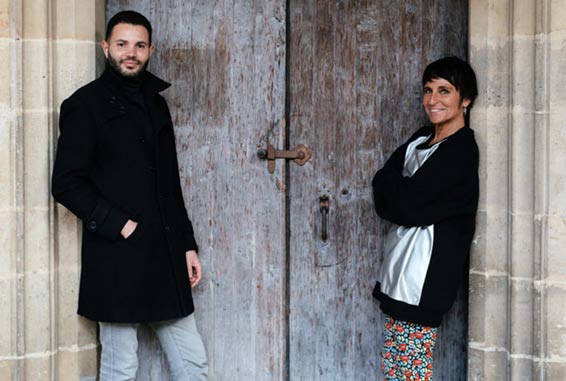 Jasser Haj Youssef et Diana Baroni à l’Abbaye aux Dames. Photographie © D. R.