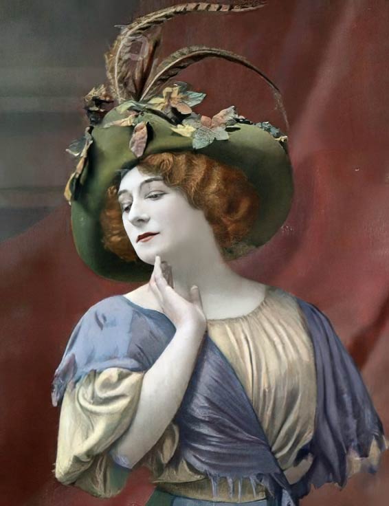 Berthe Lamarre dans le rôle de Neda, Illustration de couverture, Le Théâtre (276), 11 juin 1910.
