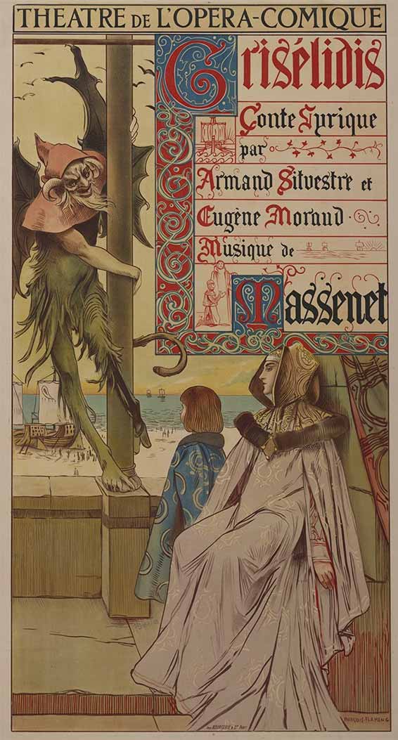Affiche, lithographie de Mansion A. d'après François Flameng, 1901.