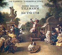Georg Philipp Telemann, Six trios de 1718, Les Timbres, Harmonia Lenis.