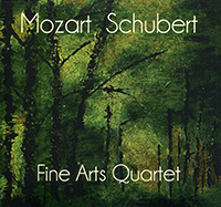 Mozart, Schubert, Fine Arts Quartet, Quartet no 19 K 465 (Mozart), Quartet no 14, Death and the Maiden). Enregistré en 1986, St Barnabas Church London.