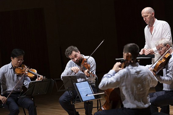 Concert Stéphane Degout, Quatuor Diotima, 10 juillet 2025, Conservatoire Darius Milhaud, Festival d'Aix-en-Provence 2025. Photographie © Vincent Beaume.