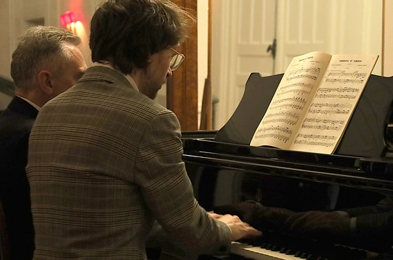 Michel Dalberto et Julian Travelyan, Conservatoire Rachmaninoff Paris, 14 novembre 2025. 