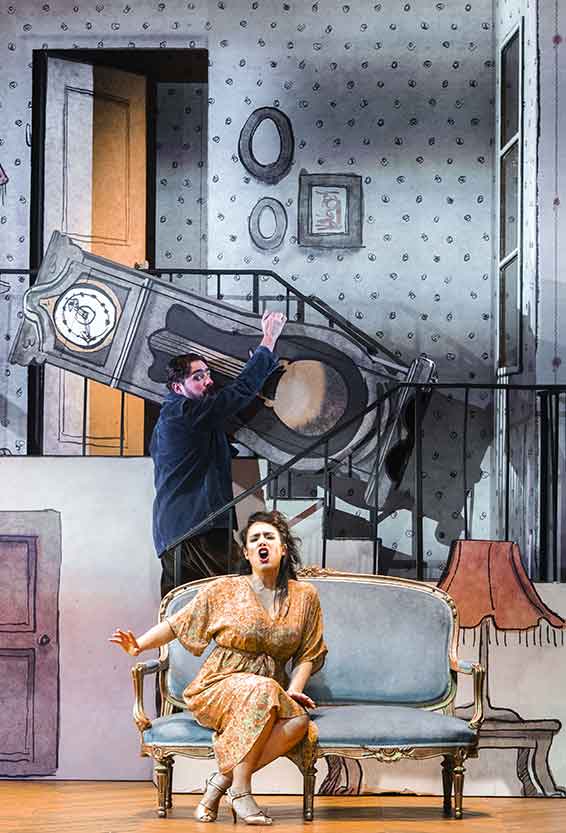 Florian Sempey (Ramiro) et Gaëlle Arquez (Concepción). Photographie © OMC, Marco Borrelli.