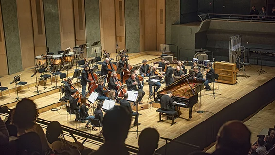 David Kadouch (pîano), Romain Leleu (trompette), Secession, sous la direction de Clément Mao-Takacs, Philharmonie de Paris, 9 octobre 2025. Photographie © Amandine Aubrée - Toï Toï Paris.