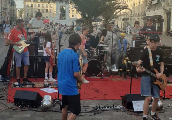 Le School of Rock de Caen, 21 juin 2025. Photographie © Alain Lambert.