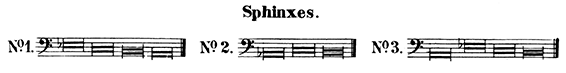 Schumann, sphinxes