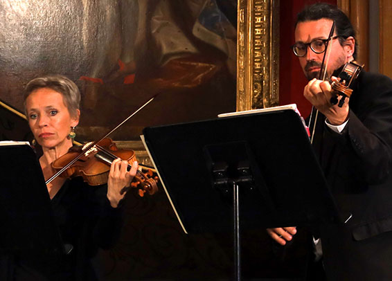 Gilone Gaubert et Benjamin Chénier, Grand salon des Invalides, 28 avril 2025. Photographie © musicologie.org.