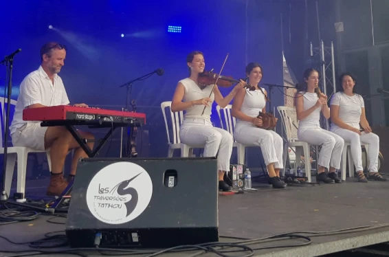 La famille Leblanc à Saint-Vaast.