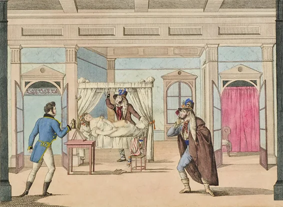 Daniel François Esprit Auber, Fra Daviolo, dessin de Johann Christian Schoeller gravé par Johann Wenzel, Adolf Bäuerle édiueur, 1834-1835.