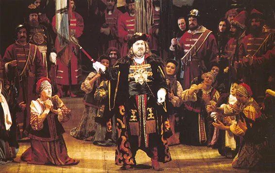 La Khovanchtchina, Menielkiev dans le rôle d'Ivan Koovanski, Théâtre Mariinski, Saint-Pérersbourg 1992.