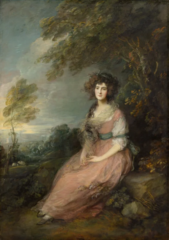 Thomas Gainsborough, Mrs. Richard Brinsley Sheridan, entre 1785 et 1787, 219,7 × 153,7 cm, National Gallery of Art.