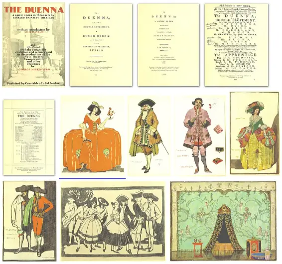 la duègne, Don Antonio, Mendoza, Donna Clara, danseurs, scène de danse, scénographie