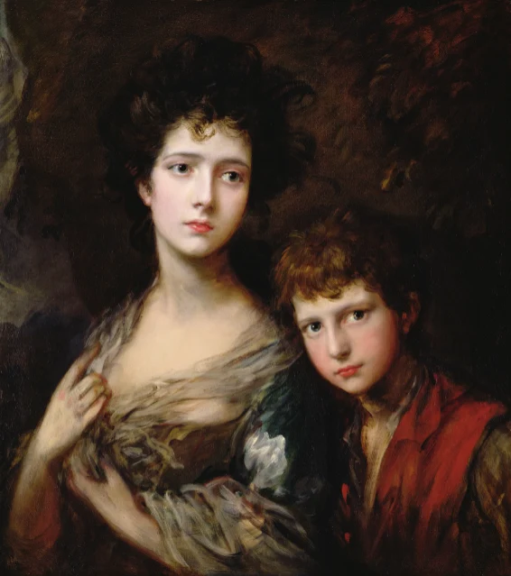 Thomas Gainsborough, Elizabeth Ann (14 ans) et son frère Thomas (12 ans), v. 1768 [titre original avant 1817 : A Beggar Boy and Girl.