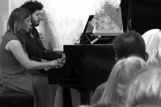 Michelle Lynne et Dimitri Malignan, église écossaise de Paris, 21 février 2026. Photographie © musicologie.org.