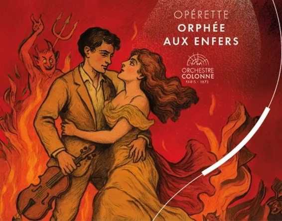Affiche d'Orphée aux enfers Concerts Colonne.