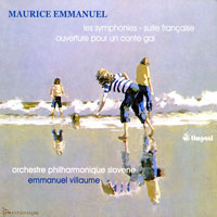Maurice Emmanuel, symphonies