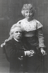 Nina et Edvard Grieg à Rome en 1884