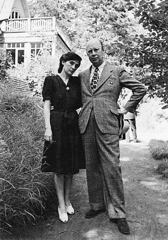 Mira Mendelson et Sergueï Prokofiev.