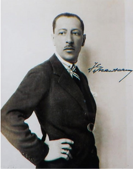 Igor STravinsky en 1913. Coll. particulière