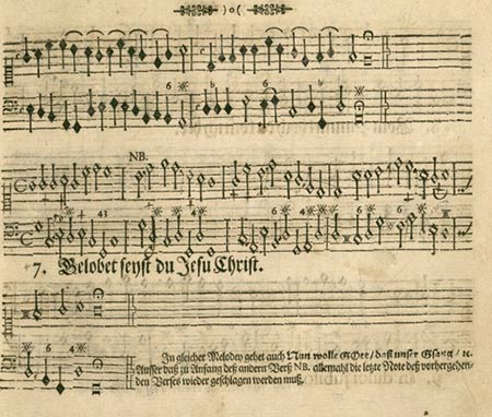 Choral Gesang-Buch auff das Clavir oder Orgel