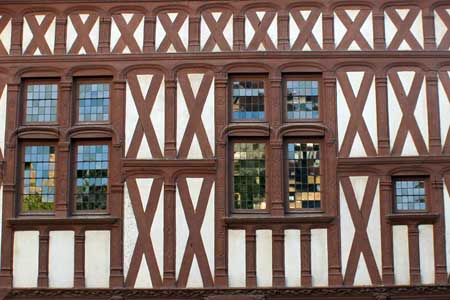 Façade de maison dans l'Yonne