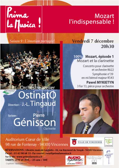 Prima la musica 7 décembre 2012