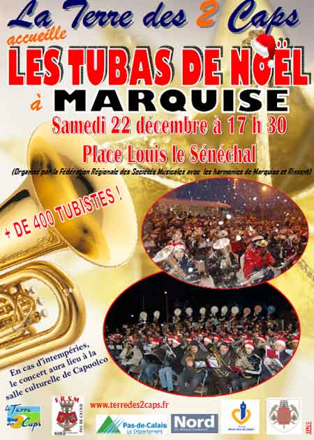 Les tubas de Noël à Marquise