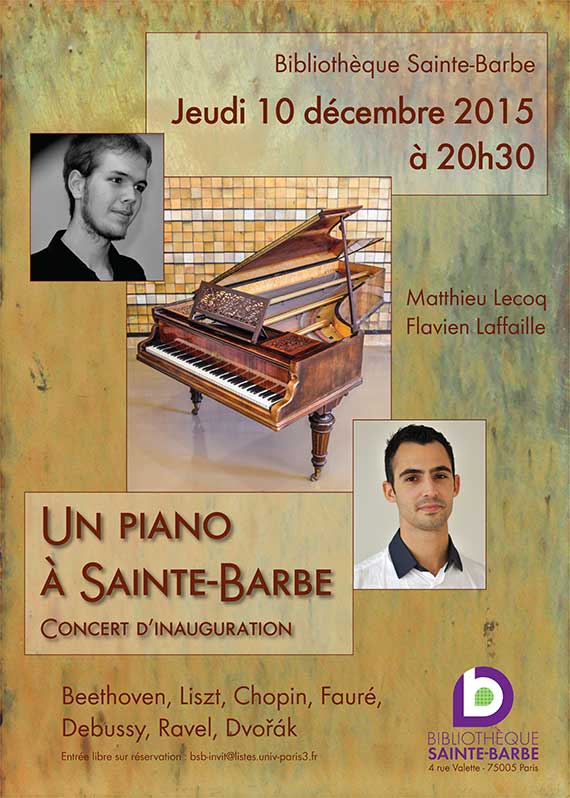 Un Piano à Sainte-Barbe