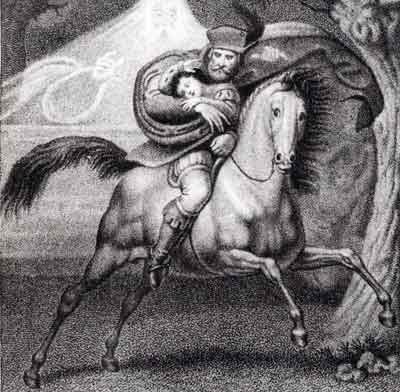 Gravure sur cuivre de Gustav Heinrich Naeke, pour l'édition des œuvres de Goethe de 1827-1834.