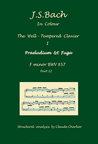 12. Johann Sebastian Bach, The Well-Tempered Clavier, Book I, Praeludium & Fuga inf minor BWV 857.