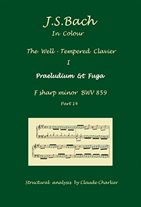 14. Johann Sebastian Bach, The Well-Tempered Clavier, Book I, Praeludium & Fuga inf♯ minor BWV 859.