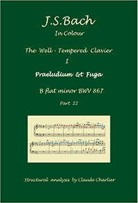 22. Johann Sebastian Bach, The Well-Tempered Clavier, Book I, Praeludium & Fuga inb♭ flat minor BWV 867.