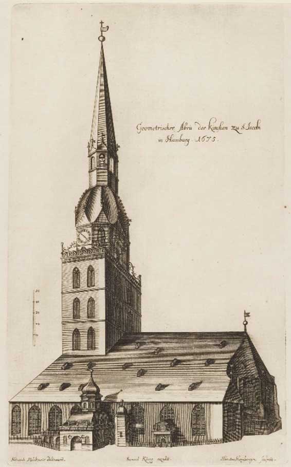Jacobikirche, Hamburg, 1675
