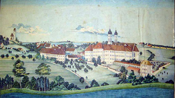 Le monastère d'Irsee.